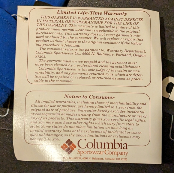 Vintage Columbia Grand Cache Anorak Parka NEW WITH TAGS! - Picture 6 of 11